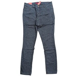 Pure Energy Jeans Plus 16 1X Skinny Leopard Animal Print Denim Pants Lightweight